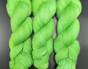 Pastel Green - Merino Nylon Fingering Hand Dyed Yarn