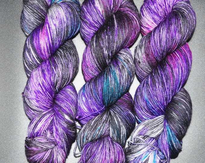 Violet Sabrewing - Merino Nylon Fingering Hand Dyed Yarn