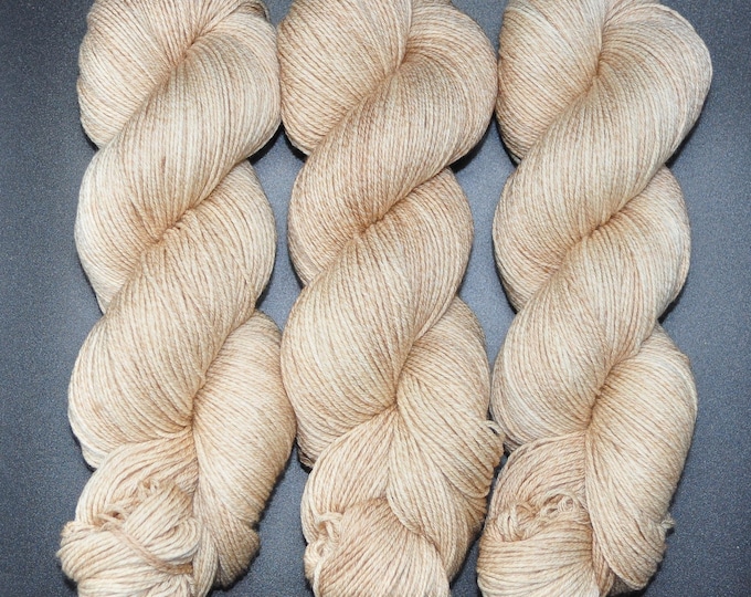 Desert Sand - Merino Cotton Fingering Hand Dyed Yarn