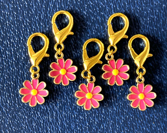 Stitch Markers - Daisy Flower