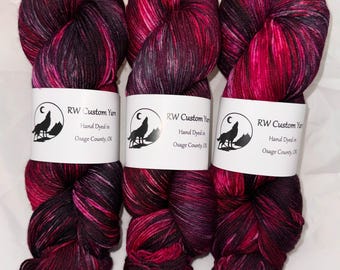 Petunia - Merino Nylon Fingering Hand Dyed Yarn