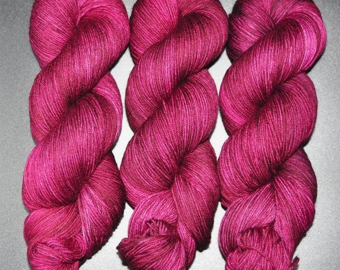 Black Cherry - Merino Nylon Fingering Hand Dyed Yarn