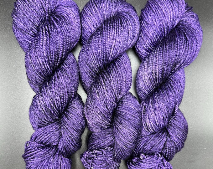 Blackwater Iris - Merino Silk DK Hand Dyed Yarn