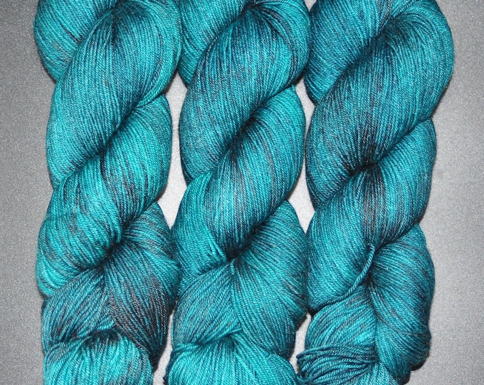 Jade - Merino Silk Fingering Hand Dyed Yarn