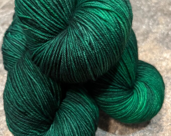 Racing Green - Merino Nylon Fingering Hand Dyed Yarn