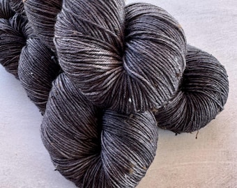 Dude Grey - Tweed Sock Hand Dyed Yarn