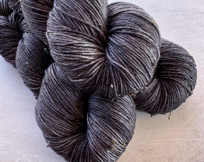 Dude Grey - Tweed Sock Hand Dyed Yarn