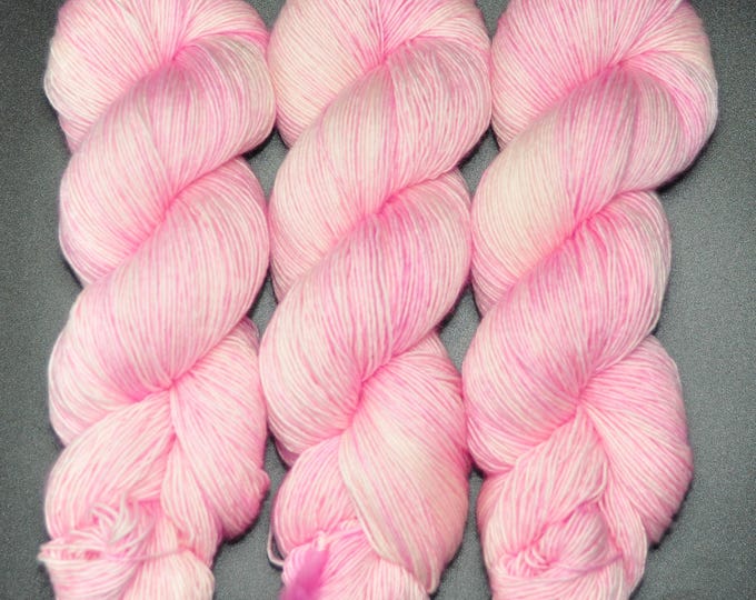 Cherry Blossom - Single Ply Merino Fingering Hand Dyed Yarn