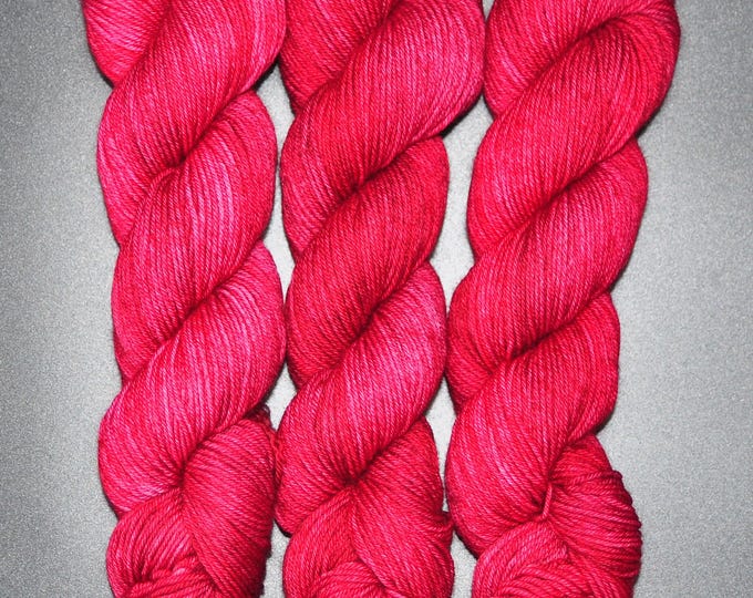 Red Velvet Cake -  50 GRAM Merino Nylon Fingering Hand Dyed Yarn
