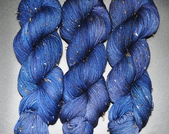 Blue Spinel - Tweed Sock Hand Dyed Yarn