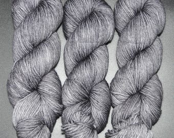 Dude Grey - Merino Nylon DK Hand Dyed Yarn