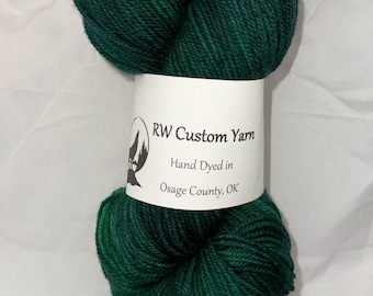 Racing Green - Targhee Nylon Fingering Hand Dyed Yarn