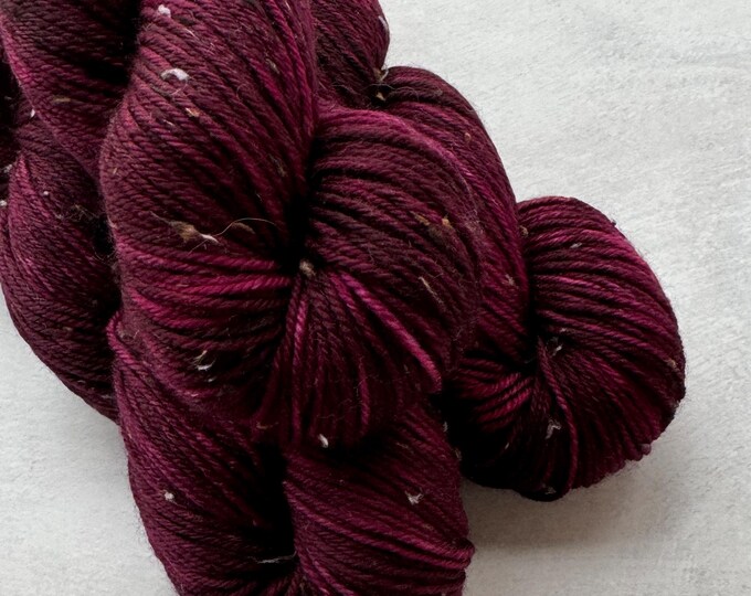 Black Cherry - Tweed DK Hand Dyed Yarn