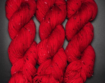 Ruby - Tweed Sock Hand Dyed Yarn
