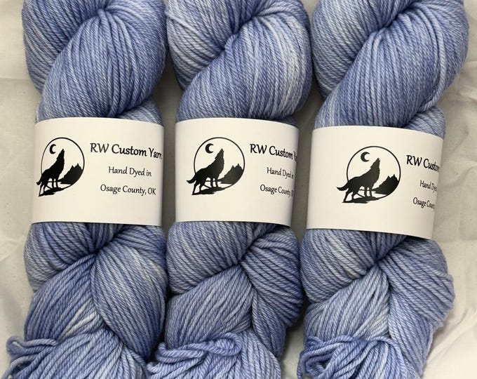 Periwinkle - Merino Nylon DK Hand Dyed Yarn