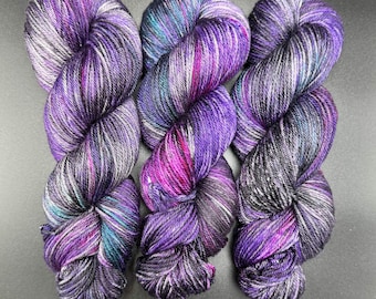 Violet Sabrewing - Merino Silk DK Hand Dyed Yarn