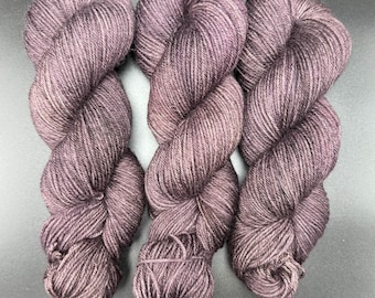 Purple Taupe - Blue Faced Leicester DK Hand Dyed Yarn