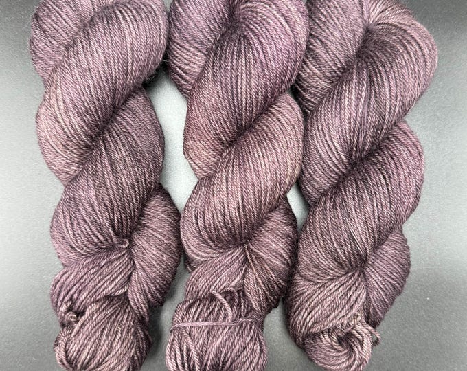 Purple Taupe - Blue Faced Leicester DK Hand Dyed Yarn