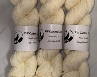 Buttercream -  50 GRAM Merino Nylon Fingering Hand Dyed Yarn