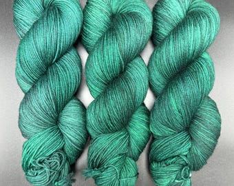 Racing Green - Merino Nylon Fingering Hand Dyed Yarn
