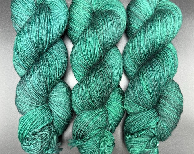 Racing Green - Merino Nylon Fingering Hand Dyed Yarn