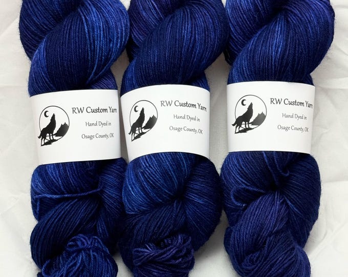 Blue Lagoon - Blue Faced Leicester Fingering Hand Dyed Yarn