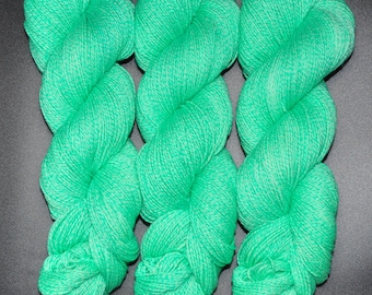 Peppermint - Merino Cotton Fingering Hand Dyed Yarn