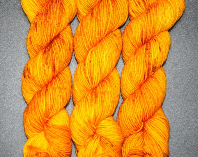 Amber -  50 GRAM Merino Nylon Fingering Hand Dyed Yarn