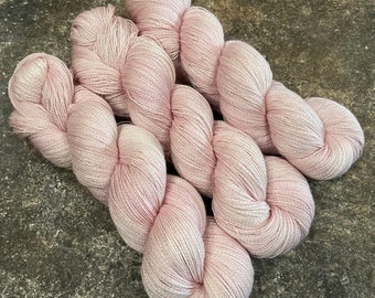 Cherry Blossom - Alpaca Silk Lace Hand Dyed Yarn