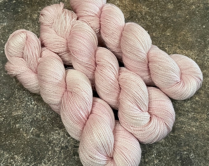 Cherry Blossom - Alpaca Silk Lace Hand Dyed Yarn