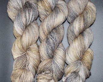 Grey Fox - Merino Cotton Fingering Hand Dyed Yarn