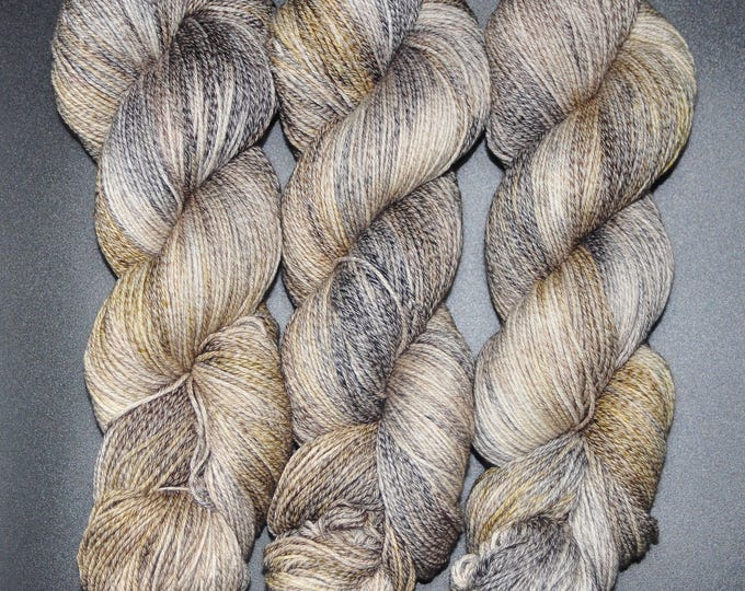 Grey Fox - Merino Cotton Fingering Hand Dyed Yarn