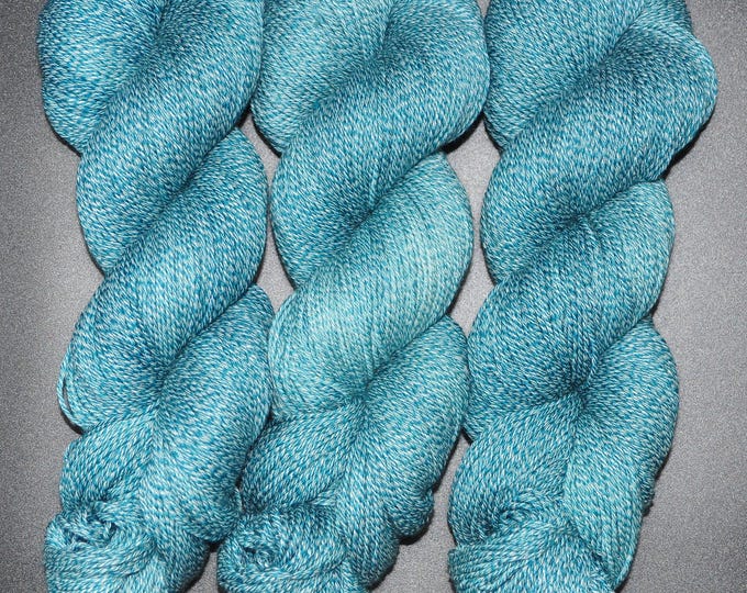 Frosted Spruce - Merino Cotton Fingering Hand Dyed Yarn