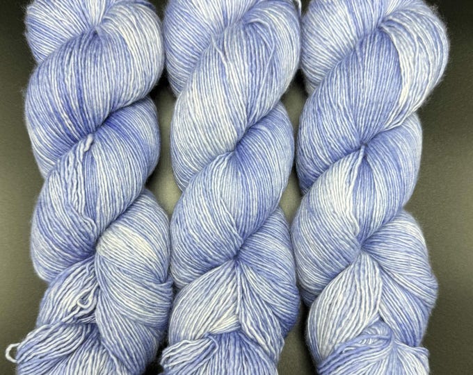 Periwinkle - Single Ply Merino Fingering Hand Dyed Yarn