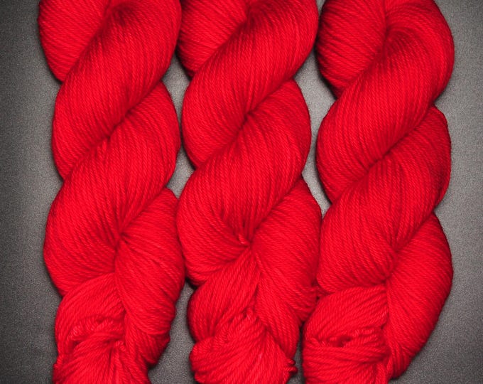 Ruby - Merino Nylon Worsted Hand Dyed Yarn