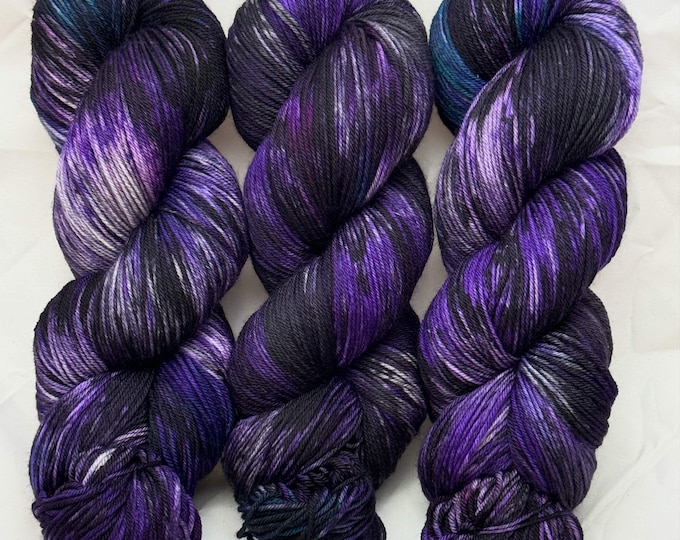 Violet Sabrewing - Merino Nylon Fingering Hand Dyed Yarn