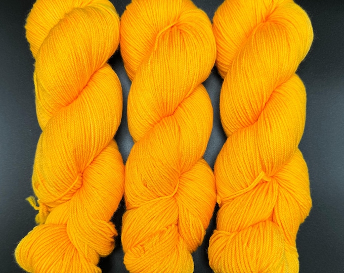 Orange Cream - Merino Nylon Fingering Hand Dyed Yarn
