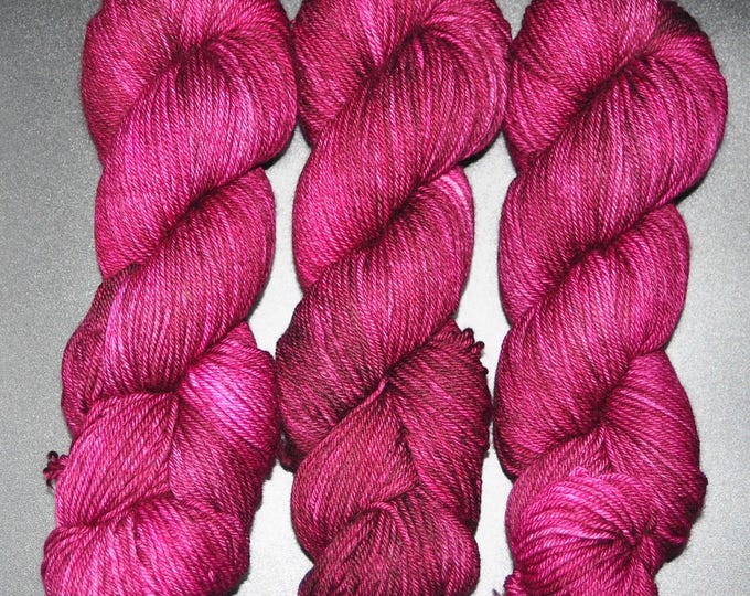 Black Cherry - Merino Nylon DK Hand Dyed Yarn