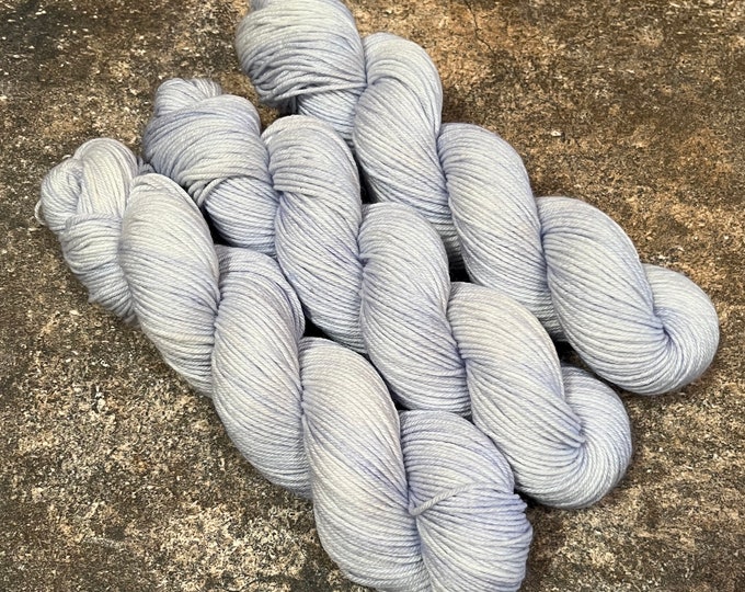 Ice Blue -  50 GRAM Merino Nylon Fingering Hand Dyed Yarn