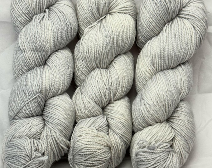 Cloudy Sky - Merino Cashmere Nylon Fingering Hand Dyed Yarn
