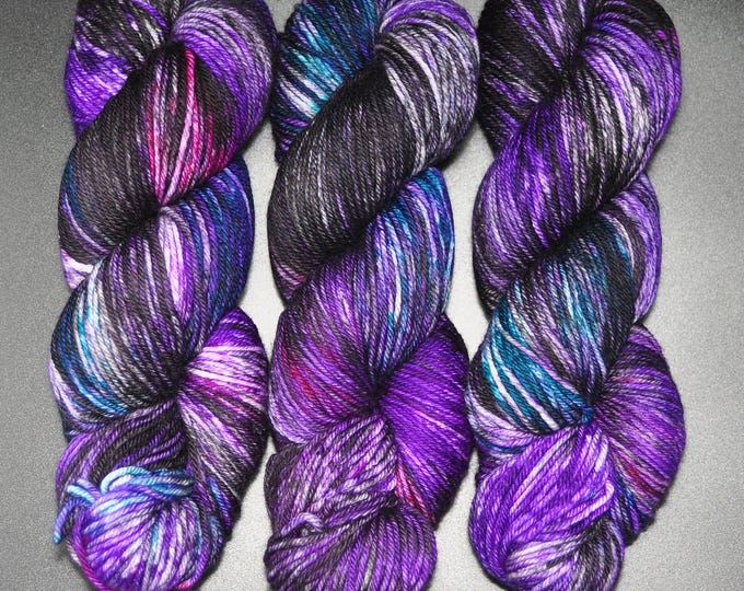 Violet Sabrewing - Merino Nylon DK Hand Dyed Yarn