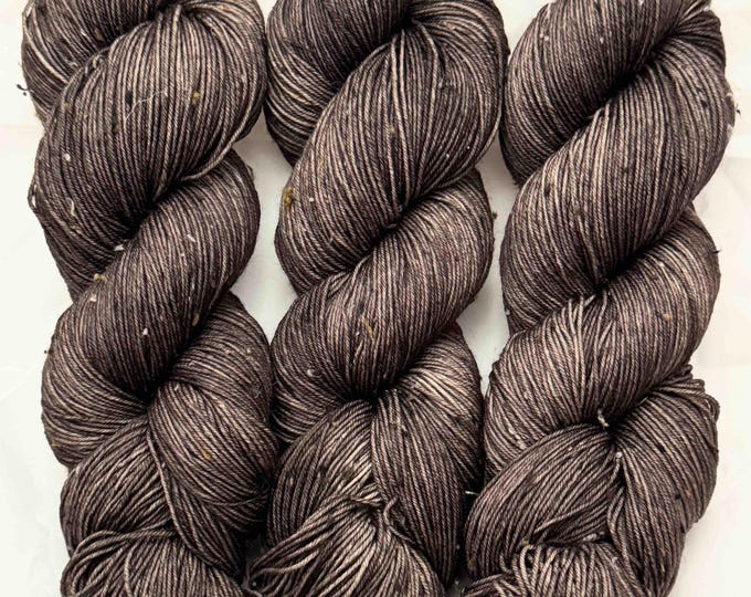 Black Walnut - Tweed Sock Hand Dyed Yarn