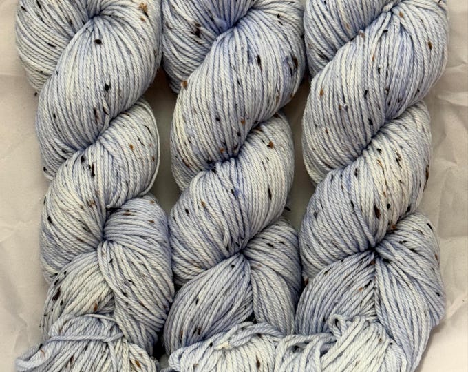 Ice Blue - Tweed DK Hand Dyed Yarn