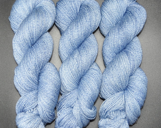 Blue Jeans - Merino Cotton Fingering Hand Dyed Yarn