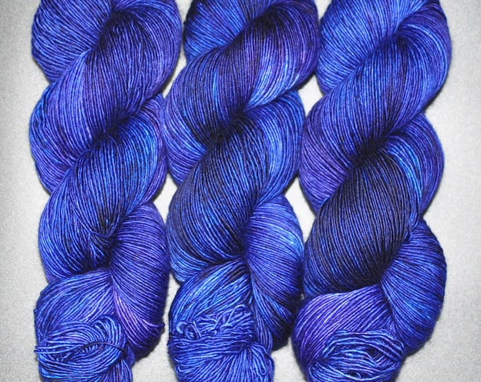 Blue Lagoon - Single Ply Merino Fingering Hand Dyed Yarn
