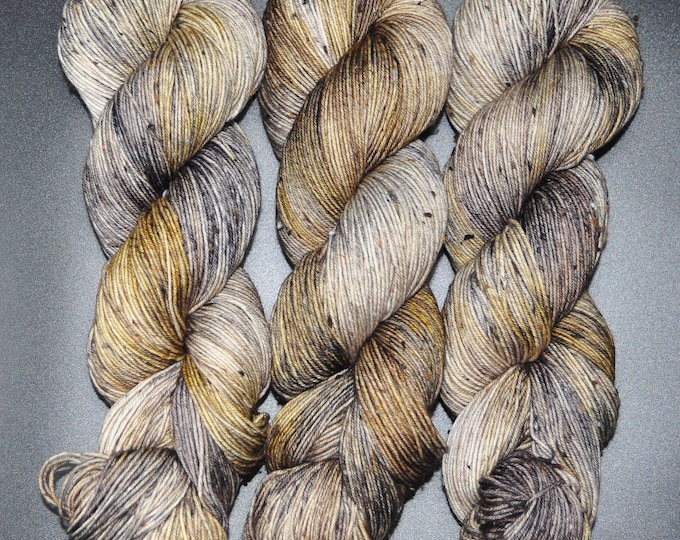 Grey Fox - Tweed Sock Hand Dyed Yarn