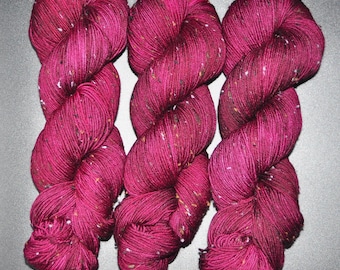 Black Cherry - Tweed Sock Hand Dyed Yarn