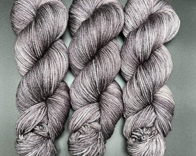 Purple Taupe - Merino Silk DK Hand Dyed Yarn