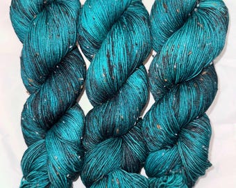 Jade - Tweed Sock Hand Dyed Yarn
