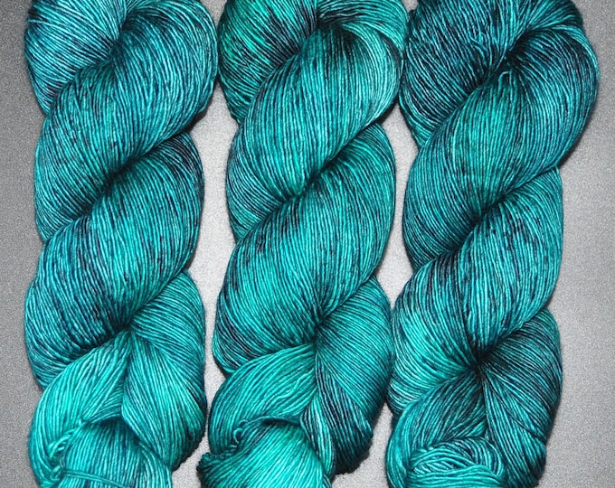 Jade - Single Ply Merino Fingering Hand Dyed Yarn